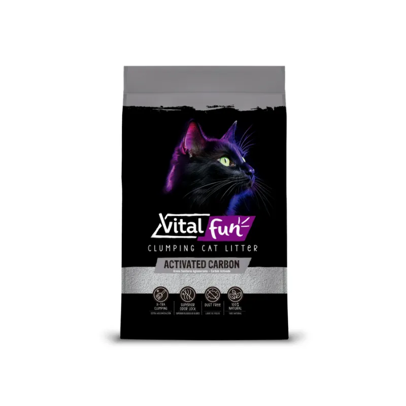 6kg Arena Carbon Activado Aglomerante VitalFun