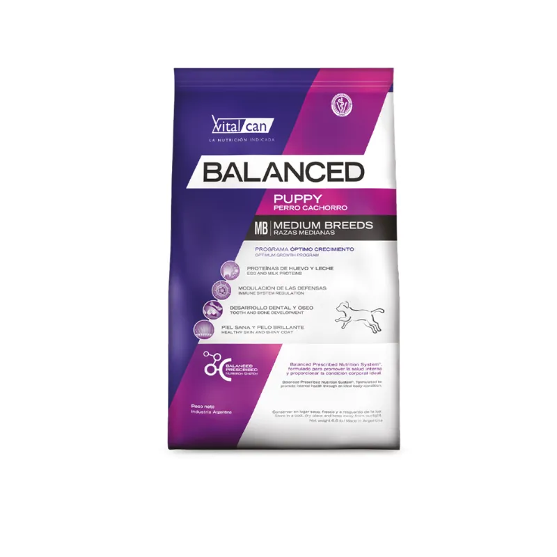 3kg Balanced Perro Cachorro Raza Mediana