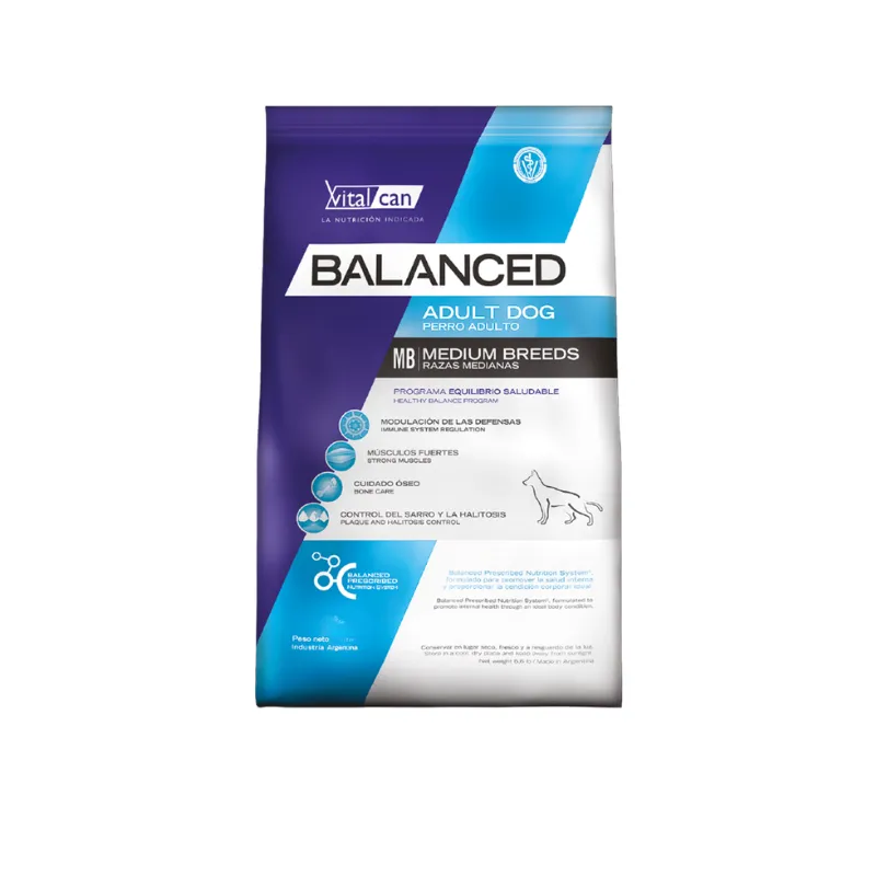 3kg Balanced Perro Adulto Raza Mediana