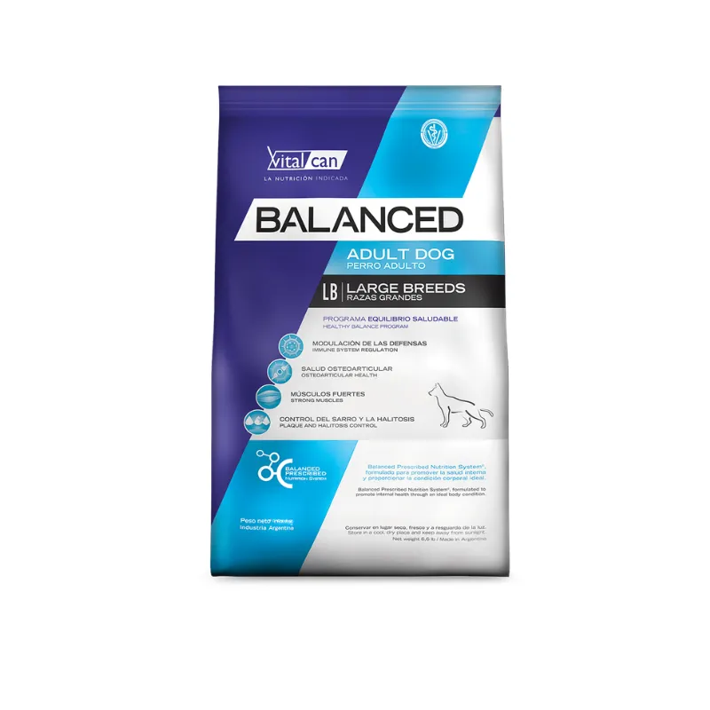 20kg Balanced Perro Adulto Raza Grande