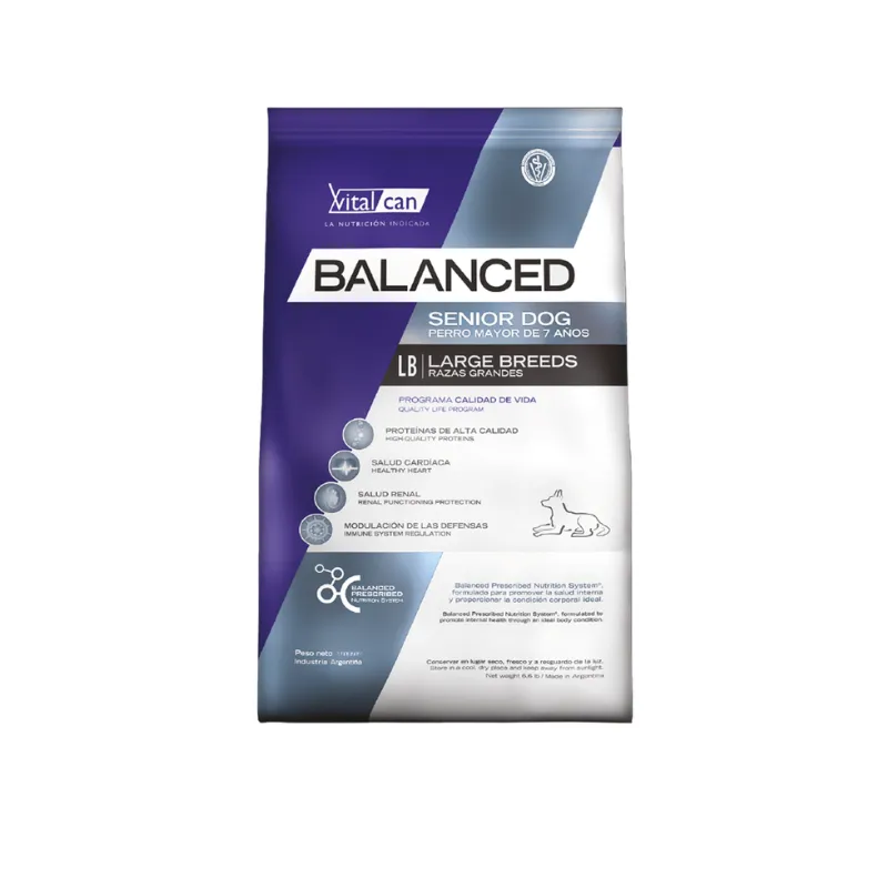 15kg Balanced Perro Senior raza Grande