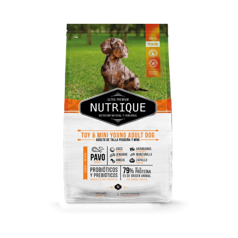 7,5kg Nutrique Toy & Mini Young Dog