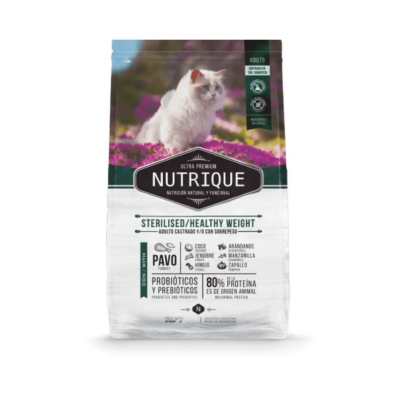 7,5kg Nutrique Young Adult Cat Steril/H Weight