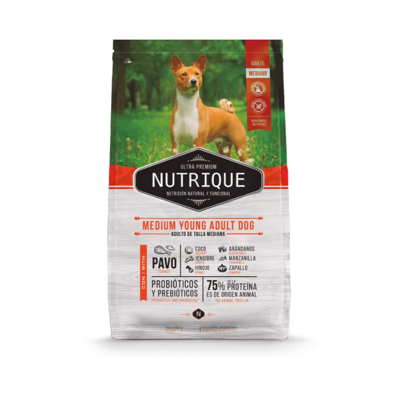 12kg Nutrique Medium Young Adult Dog