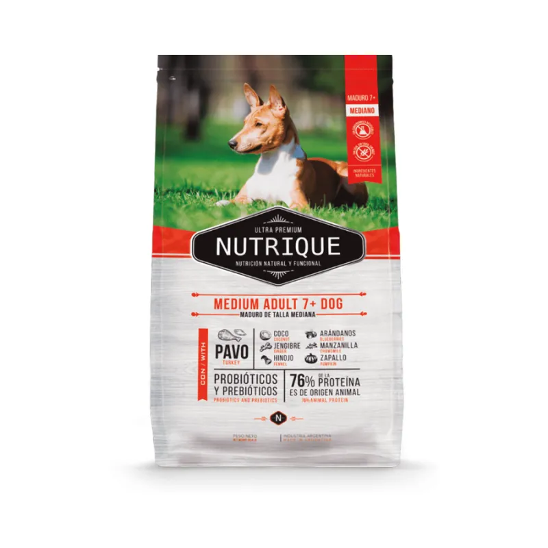 12kg Nutrique Medium Adult 7+ Dog