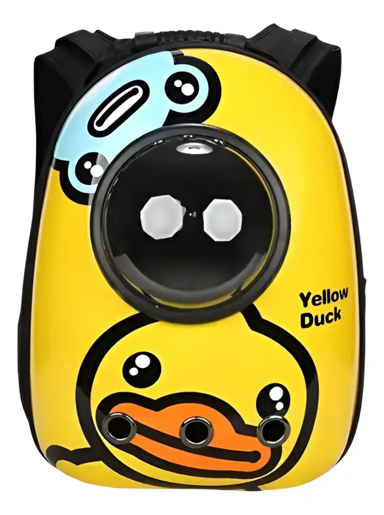 Mochila para Gatos Amarilla Pato