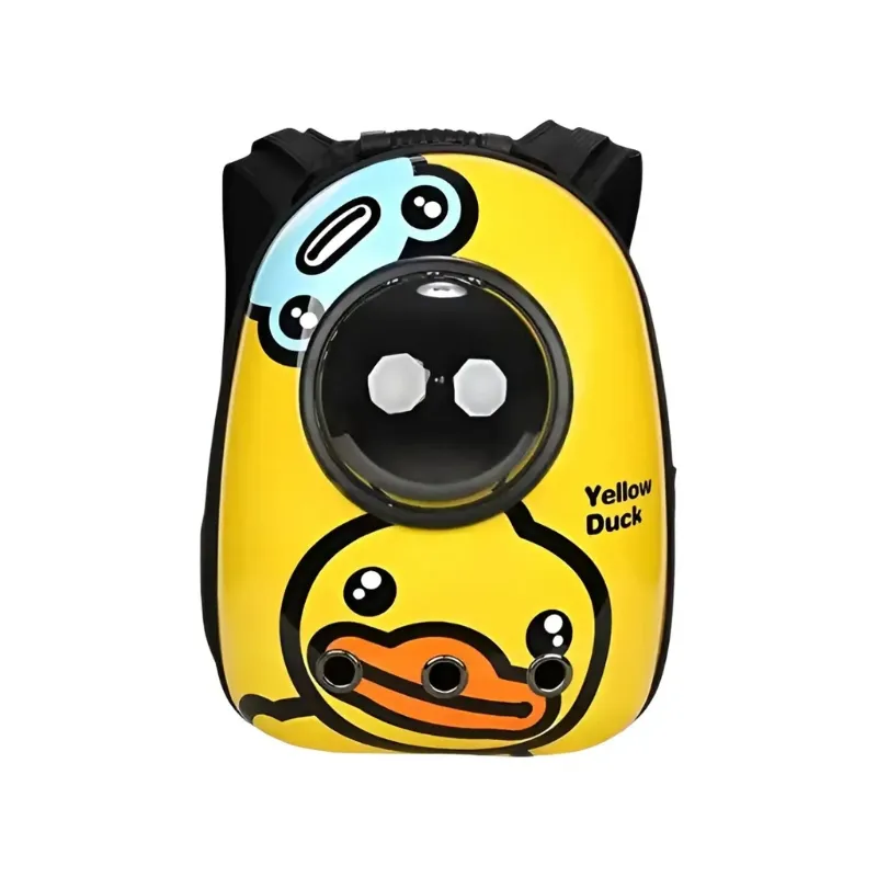 Mochila para Gatos Amarilla Pato