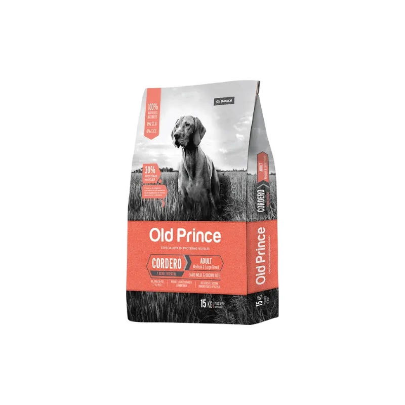 7,5Kg Old Prince Cordero Perro Adulto Grande