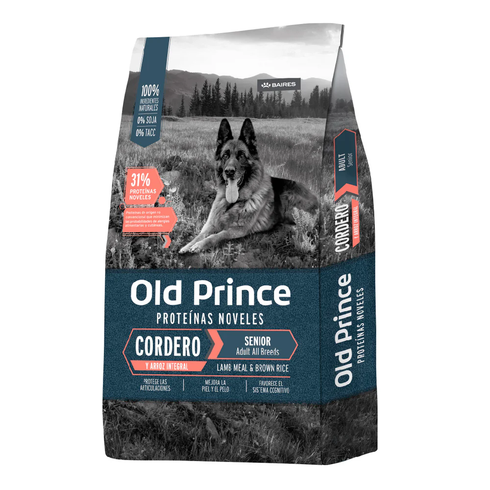 15kg Old Prince Senior Cordero y Arroz Rmg