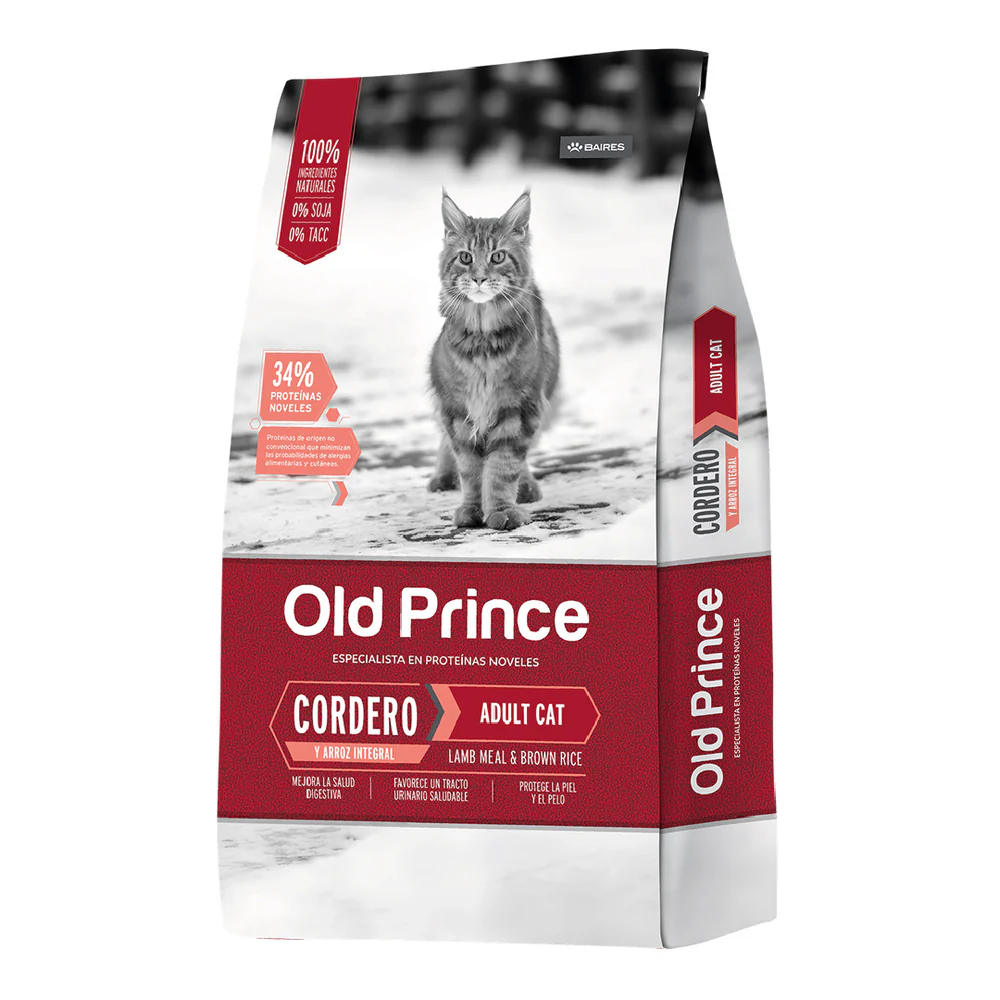 3kg Old Prince Gato Novel Cordero y Arroz