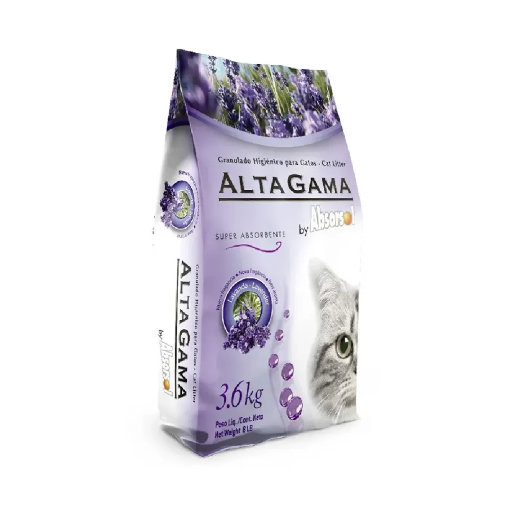3,6kg Piedras Sanitarias Absorsol Lavanda para gatos