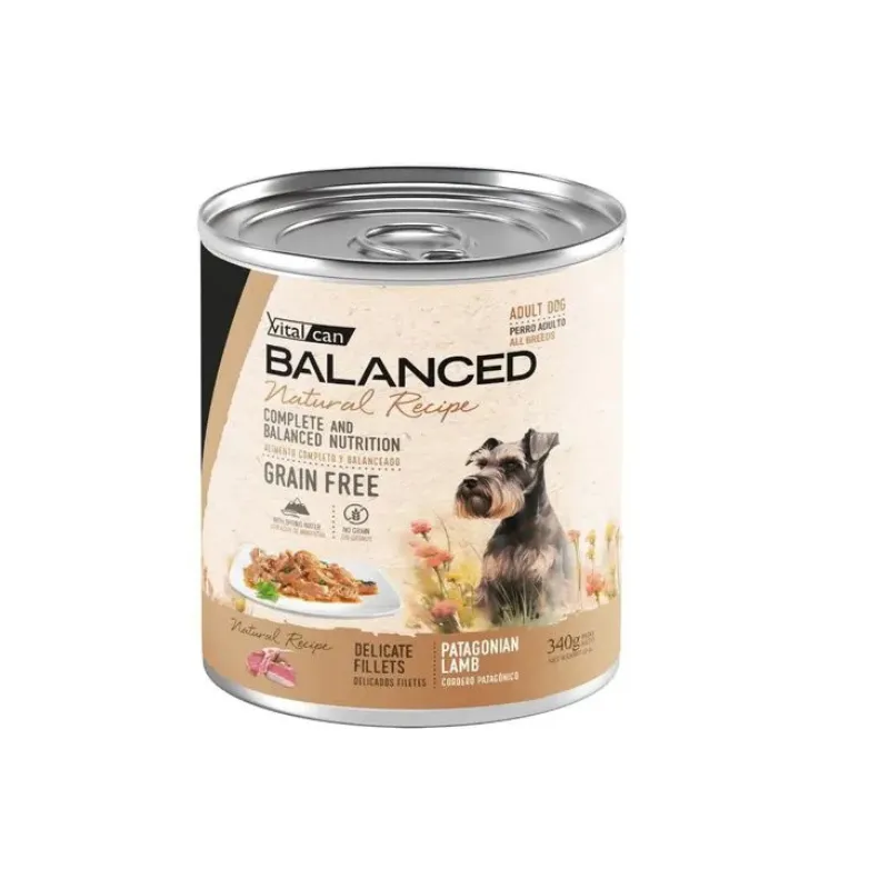 BNR 340gr lata Cordero Perro